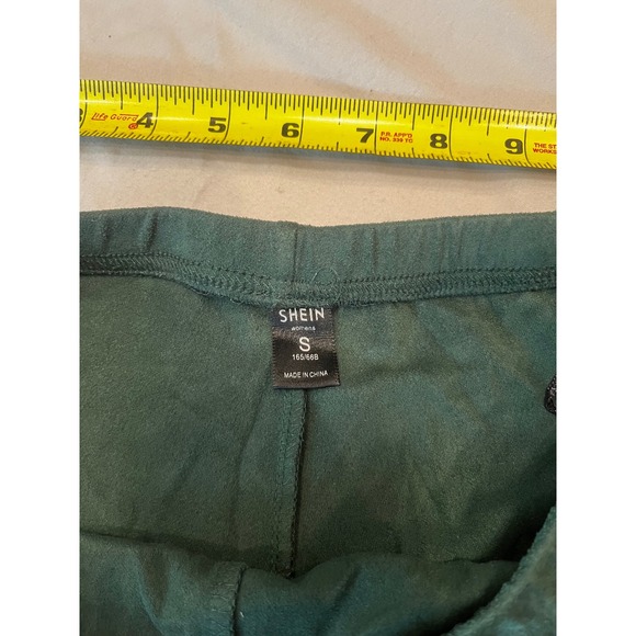 SHEIN Womens Small Green Leggings Stretch High Waist Casual Activewear - Picture 4 of 8